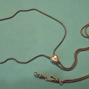RARE James Avery Heart Slider Charm Necklace